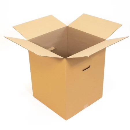 Carton XL  Barrel renforcé avec poignées - 116 litres - L.45 x l.45 x H.57 cm